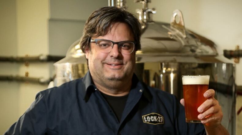 Steve Barnhart, founder and chief brewer of Lock 27 in Centerville, which will open a second location in downtown Dayton in 2017. Staff file photo by JIM WITMER
