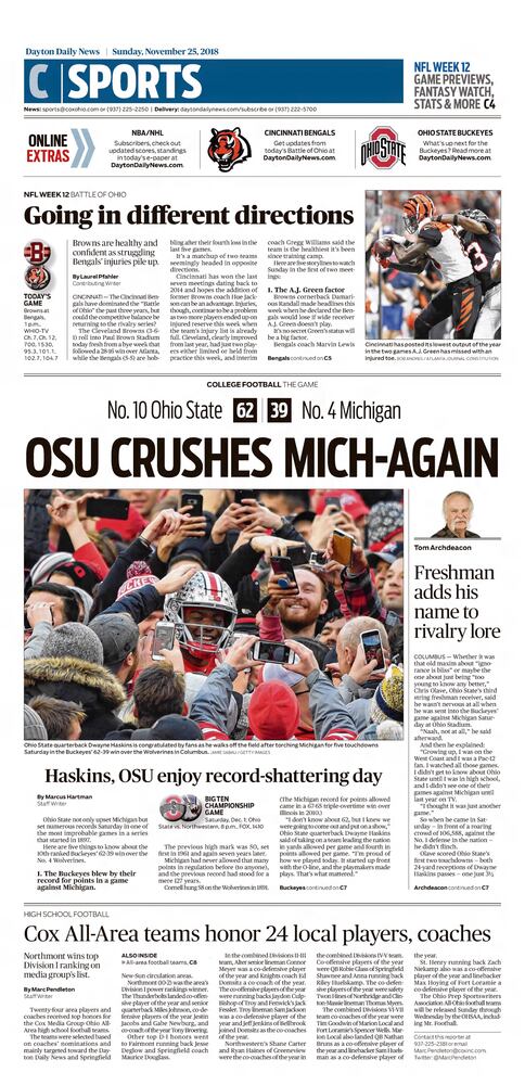 Ohio State Football pages