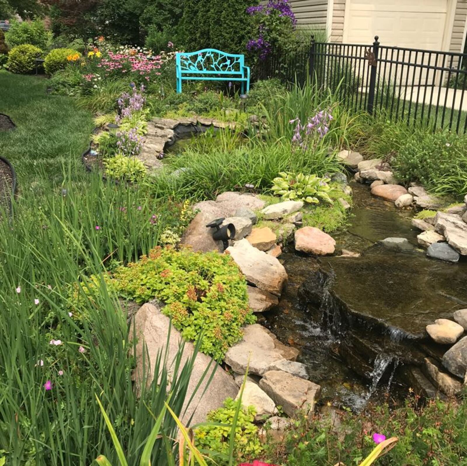 Together, the couple works to keep the garden and backyard in tip-top shape. CONTRIBUTED