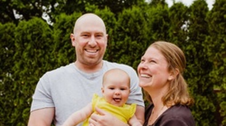 State Trooper Christopher Lambert, 34, who was killed after responding to a three-vehicle traffic crash in the left lane on Interstate 294 in Glenview, Ill., is survived by his wife, Halley Martin, and 14-month-old daughter Delaney.