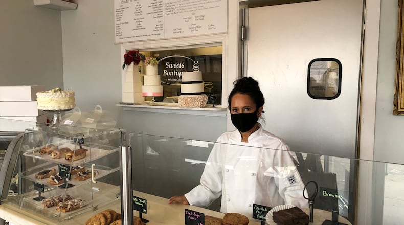 Bridget Walker owns Sweets Boutique Bakery in Xenia. She has owned the bakery for 14 years in downtown. STAFF/BONNIE MEIBERS