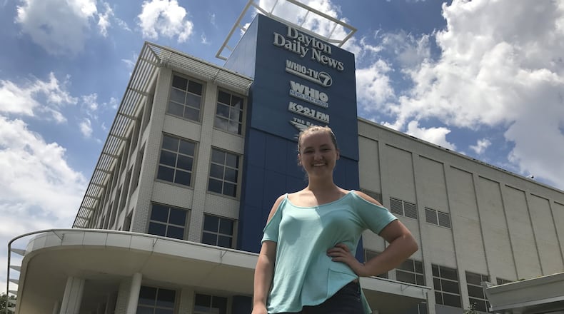 Brianna Gavin is the most recent recipient of the Dayton Daily News Community Solutions Scholarship. She is a 2017 graduate of Chaminade Julienne High School and plans to attend the University of Dayton next fall. GRANT PEPPER/STAFF