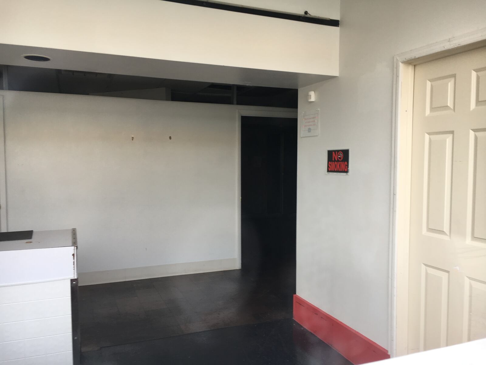 The once bustling interior of DT's Kitchen; now vacant.
