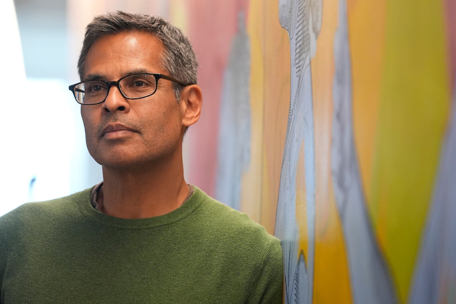 Nick Turner, president of the Vera Institute of Justice, poses for a portrait in their office, Thursday, April 17, 2025, in New York. (AP Photo/Pamela Smith)