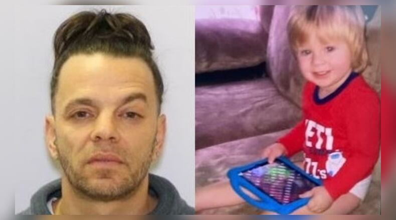 William Hannah, 51, is accused of kidnapping 1-year-old Soull Minnehan Tuesday, Feb. 23, 2021, from Franklin County after reportedly assaulting the child's mother. Hannah, who is not the boy's father, is armed and drives a black 2003 GMC Yukon Denali with Ohio plate JGP 2058, according to an Amber alert.