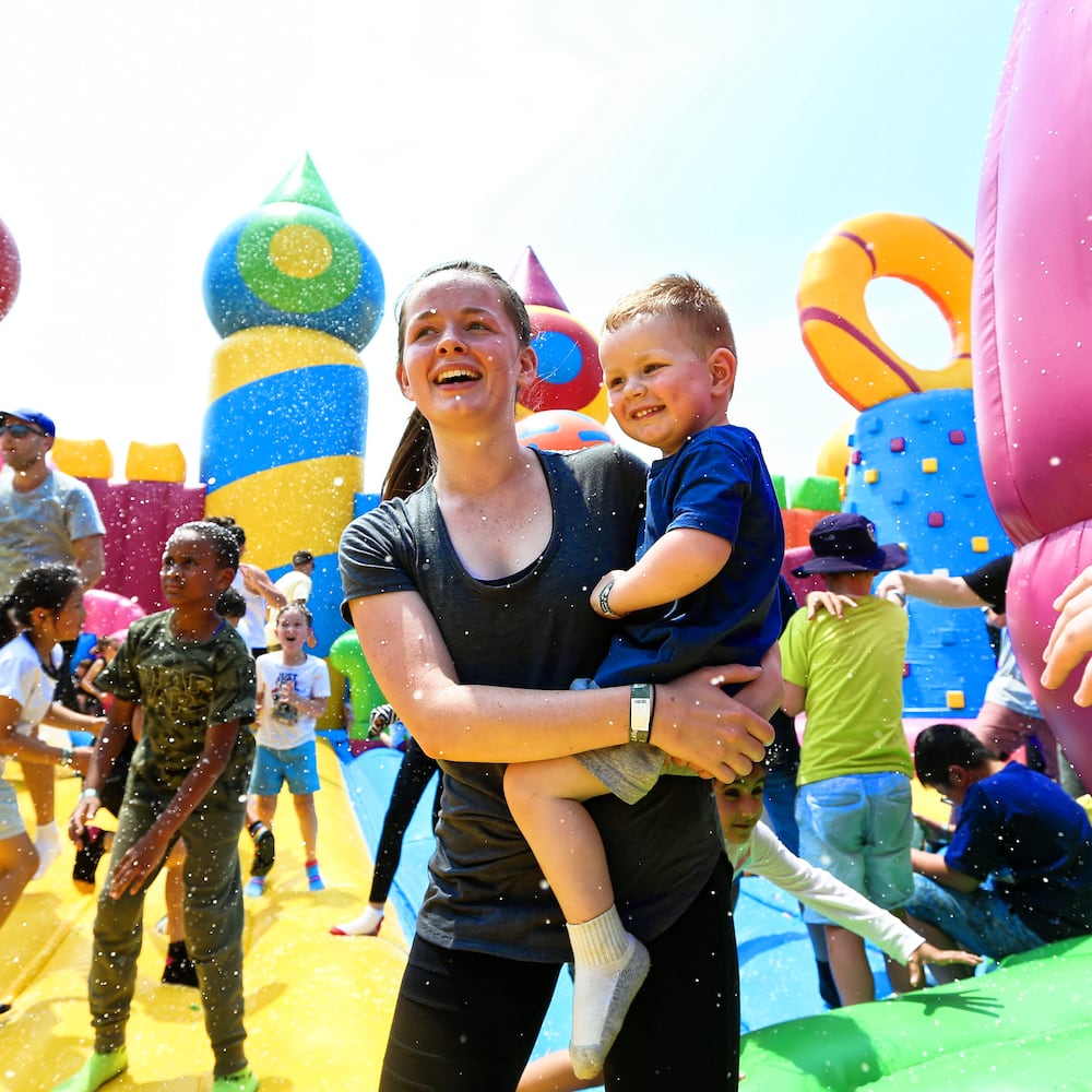 PHOTOS: The World’s Largest Bounce House is inflated fun