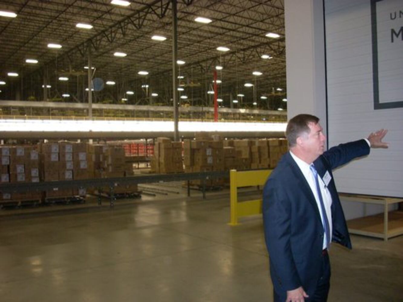 Distribution center opens