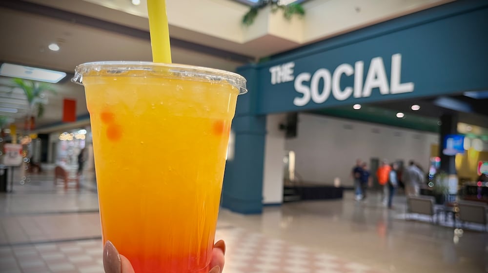 The Fruity Smoothie Cafe is one of six vendors inside The Social at Piqua Center. NATALIE JONES/STAFF