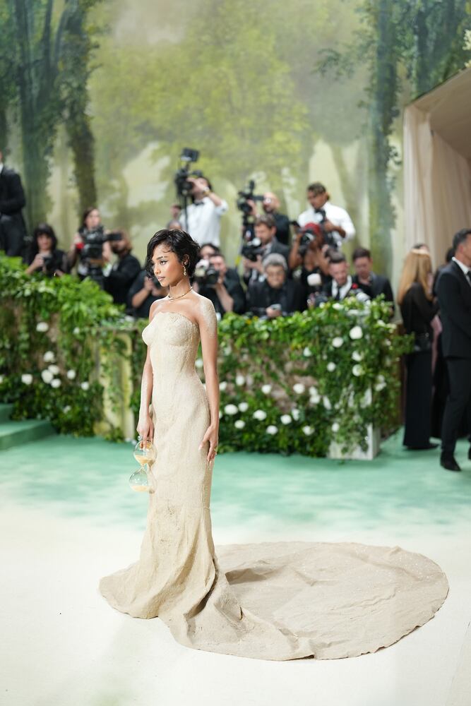 Tyla at the Metropolitan Museum of Art's Costume Institute benefit gala in New York, May 6, 2024. (Amir Hamja/The New York Times)