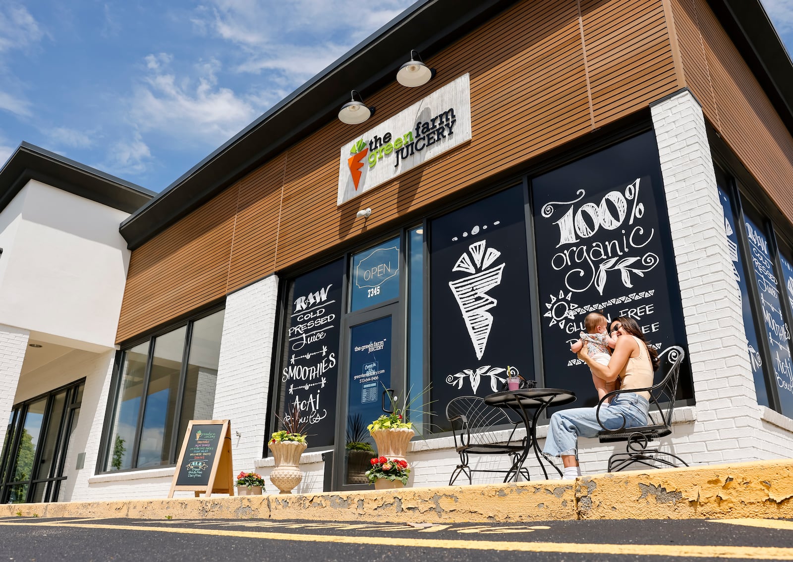 Green Farm Juicery is open on Tyler's Corner Place in West Chester Township. The location serves superfood smoothies, smoothie bowls, organic cold-pressed juices, wellness shots and more. NICK GRAHAM/STAFF