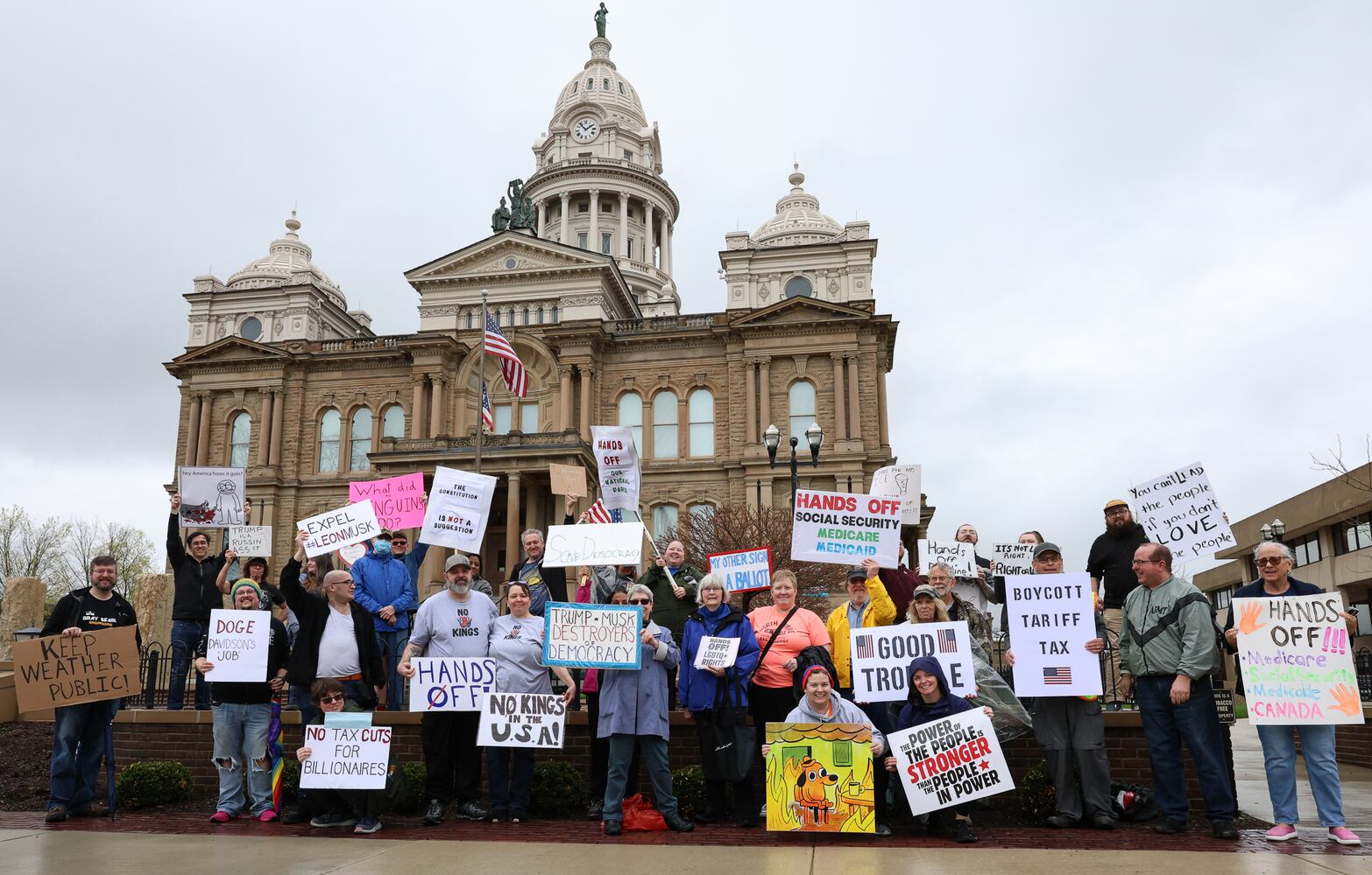 Hands Off! protest Troy