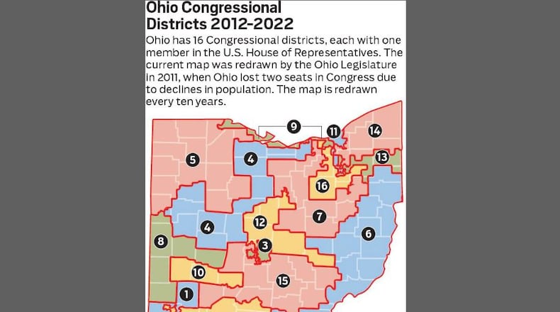 Ohio Congressional Districts 2012-2022
