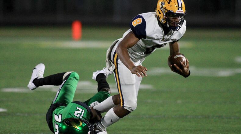 Springfield's Te'Sean Smoot runs against Northmont on Friday, Sept. 18, 2020, in Clayton. David Jablonski/Staff