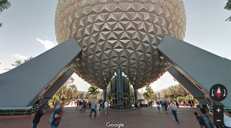 Google announced its Google Maps Street View now includes street view images of 11 different Disney theme parks. (Courtesy Disney)