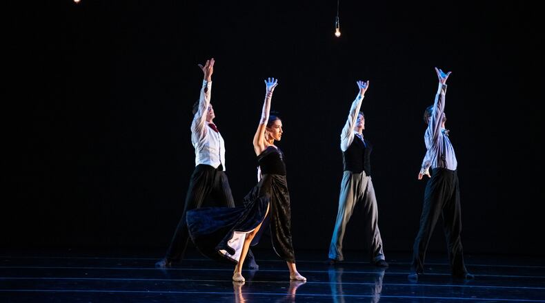 “Ghost Light,” choreographed by Penny Saunders, is one of four works that will be featured in Dayton Ballet’s upcoming concert entitled “Light and Dark.” CONTRIBUTED