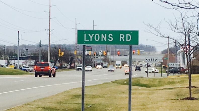 Sidewalk improvements to Ohio 741 near Lyons Road and the Dayton Mall are part of a $1.9 million project expected to done this year. NICK BLIZZARD/STAFF