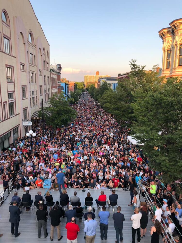 PHOTOS: Candlelight vigil in Dayton after shooting