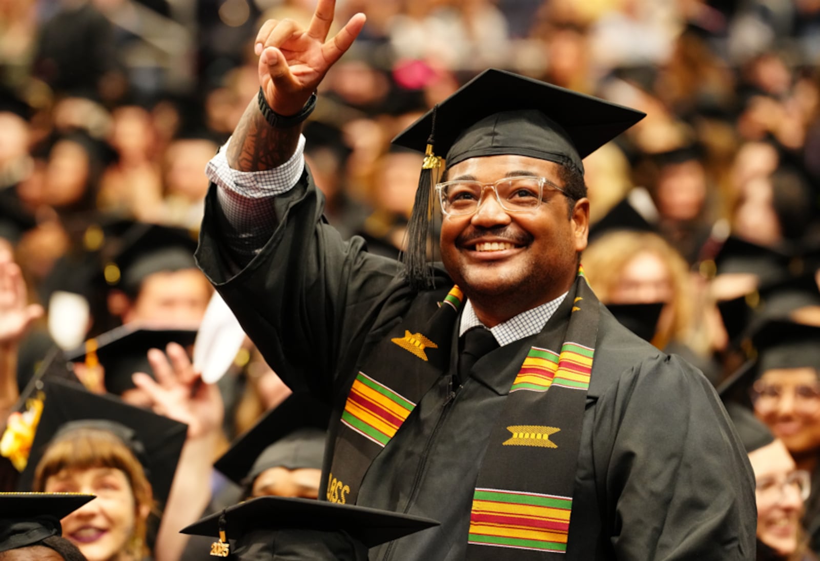 Sinclair Community College held its 2025 commencement ceremony on Friday, where this year nearly 8,000 degrees and certificates to more than 6,000 students were received.

Photo courtesy / Sinclair Community College.