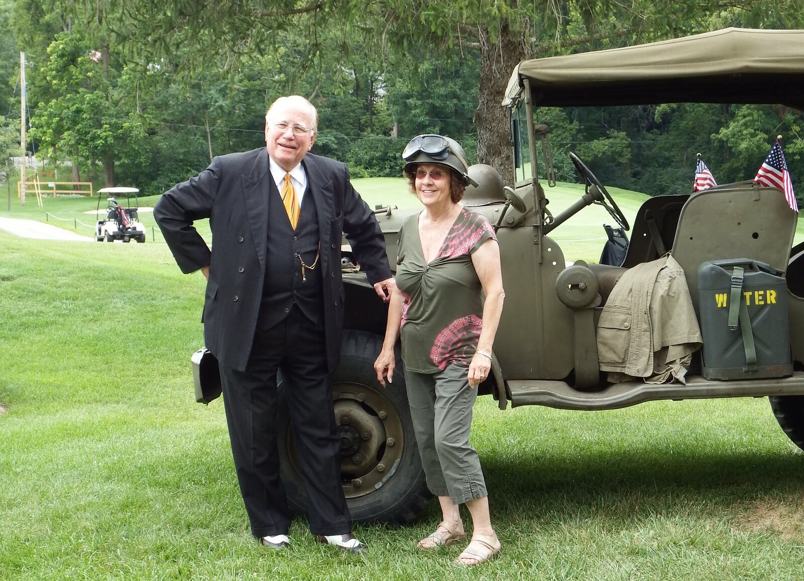 Dr. James Gentry Laws, who died April 30, 2025 at the age of 87, is pictured here in 2017 at an Eagle Seekers Golf Fundraiser. The event was MASH theme inspired by Laws, who collected vintage WWI and WWII military vehicles. Laws was a well-known cardiologist at Grandview Hospital, now Kettering Health Dayton, from 1975 to 2020. He also went on numerous humanitarian trips to treat people in war-torn regions and following major natural disasters. CONTRIBUTED