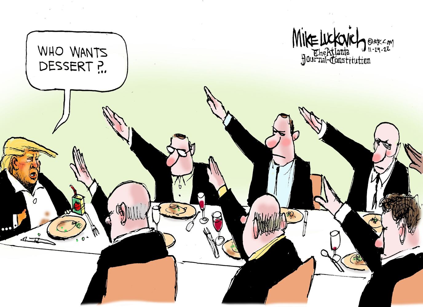 WEEK IN CARTOONS: Dinner with Trump, World Cup and more