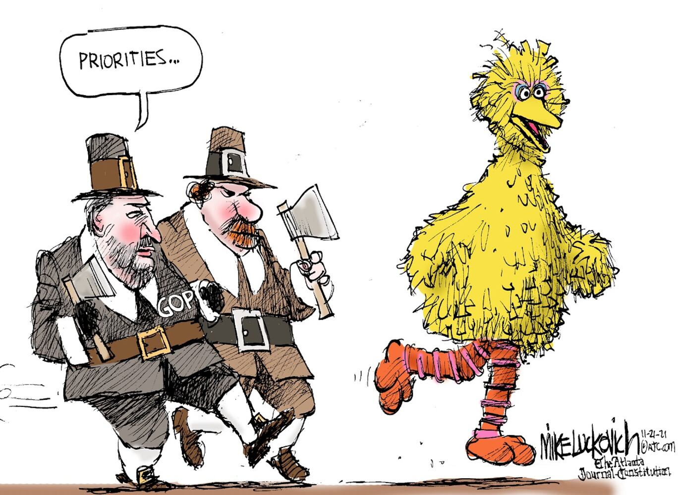 WEEK IN CARTOONS: Rittenhouse trial, Big Bird and more