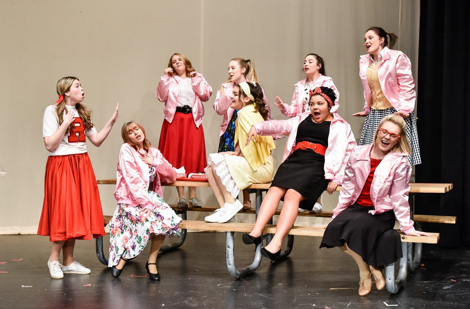 Madison students rehearse for upcoming "Grease" musical