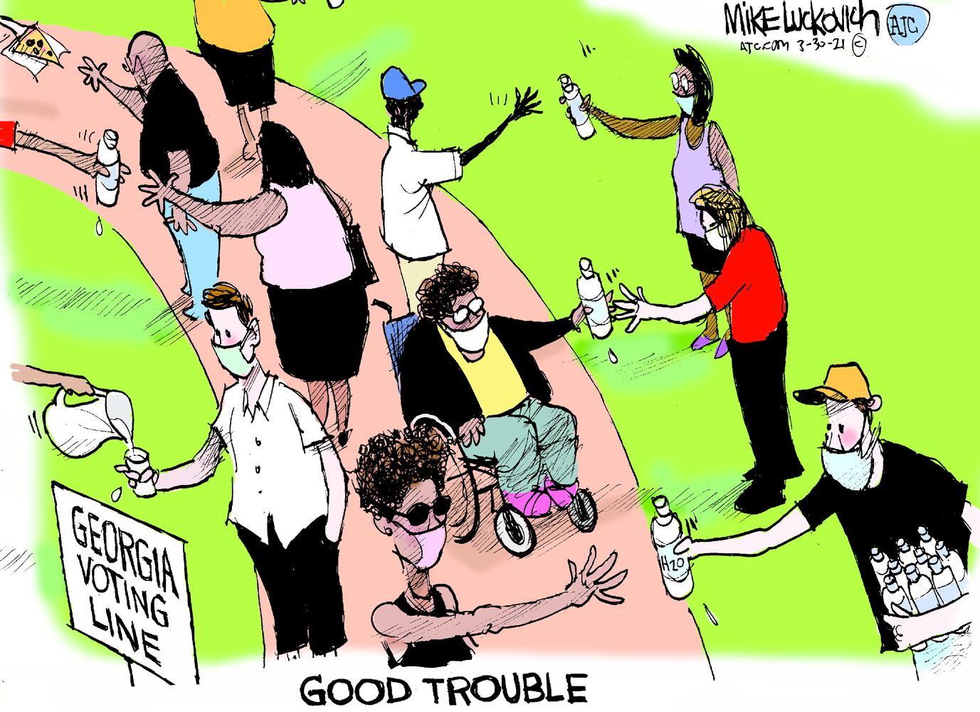 Week in cartoons: Gun control, infrastructure plan and more
