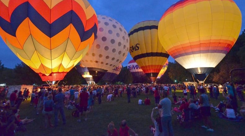 The LaRosa’s Balloon Glow at Coney Island will light the sky with illuminated, hot-air balloons on July 3. CONTRIBUTED PHOTO