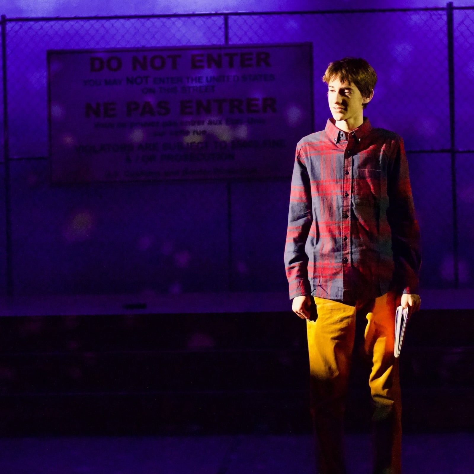 Cooper Schairbaum (Declan Sheehan) in the Human Race Theatre Company's production of "A Distinct Society." Photo courtesy of Human Race Theatre Company