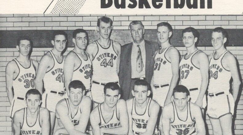 Larry Kincaid (back row, far right) and his teammates on the 1953-54 Stivers High basketball team. CONTRIBUTED