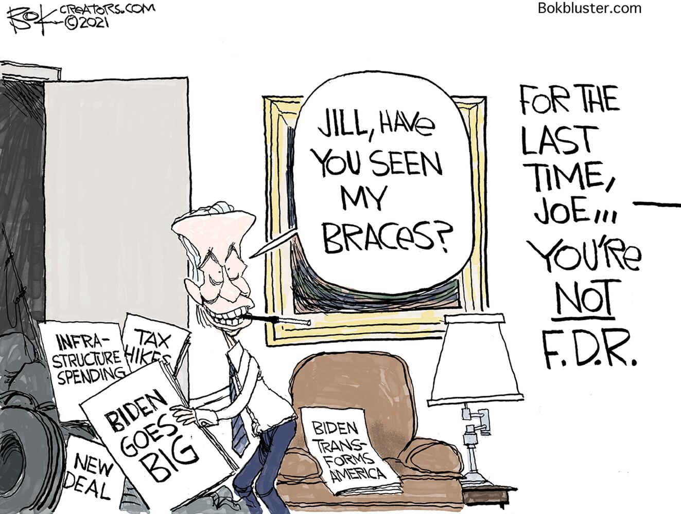Week in cartoons: Gun control, infrastructure plan and more