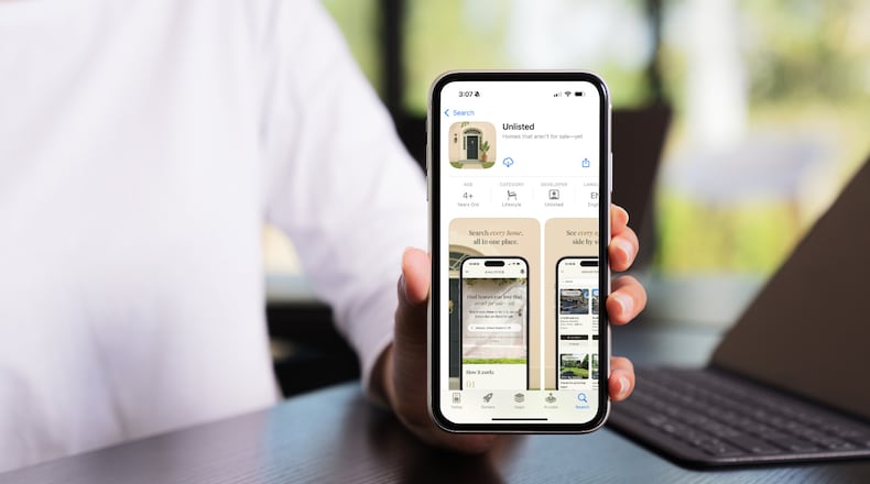 Katie Hill, founder and CEO of Dayton tech business Unlisted, unveiled the new Unlisted iOS mobile app recently. CONTRIBUTED