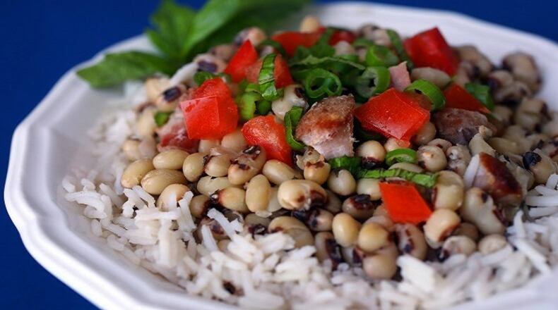 Hoppin' John, (or black-eyed peas) a Southern dish to celebrate the new year. (Christian Gooden/St. Louis Post-Dispatch/TNS)