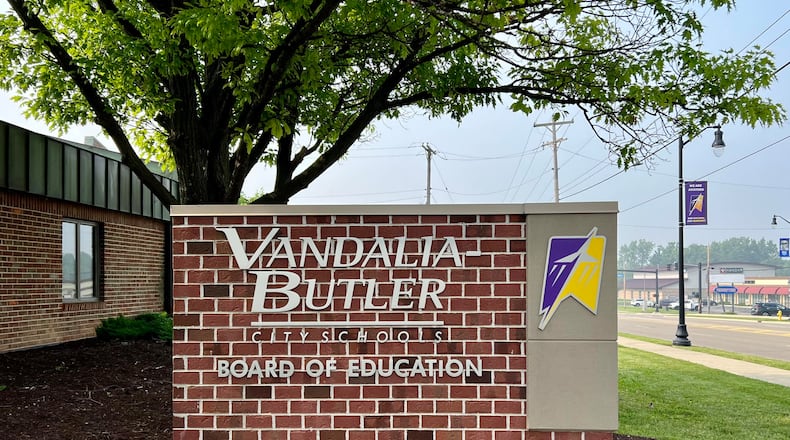 The Vandalia-Butler City Schools Board of Education office is located at 500 S. Dixie Drive in Vandalia. AIMEE HANCOCK/STAFF