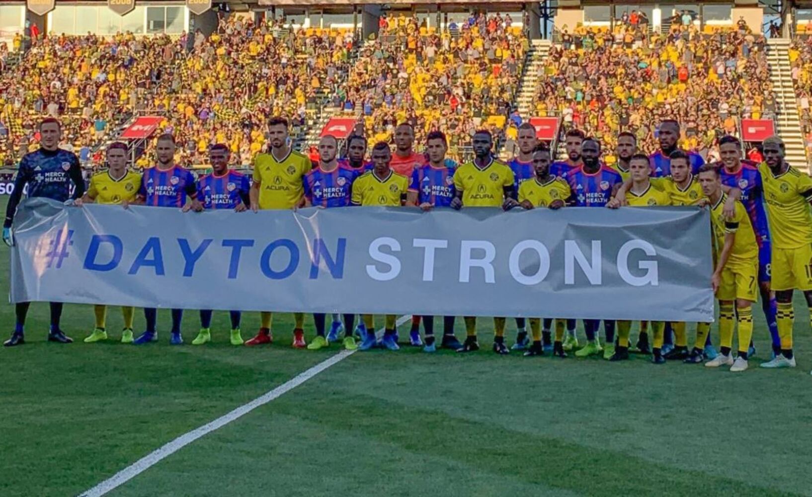 Rivals FC Cincinnati and Columbus Crew stand together for Dayton