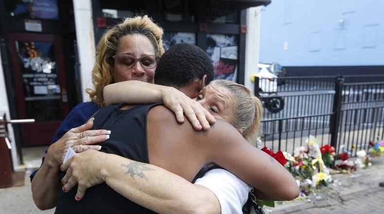 A scene from downtown Dayton's Oregon District, after the deadly shooting on August 4, 2019 that claimed several lives. STAFF PHOTO