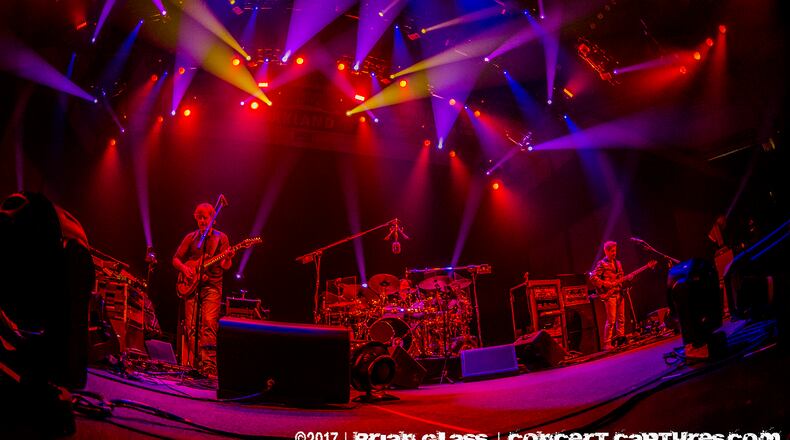 The legendary jam-quartet Phish made a triumphant return to Wright State University's Ervin J. Nutter Center - a site where the band played nearly 20 years ago and delivered what is considered by many to be one of their finest shows ever. PHOTO / Brian Glass | Concert-Captures