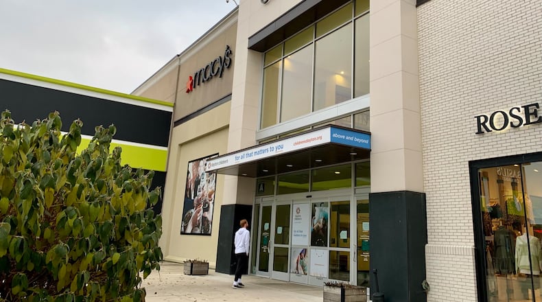 A patron enters the mall at Fairfield Commons Jan. 2, 2024. LONDON BISHOP/STAFF