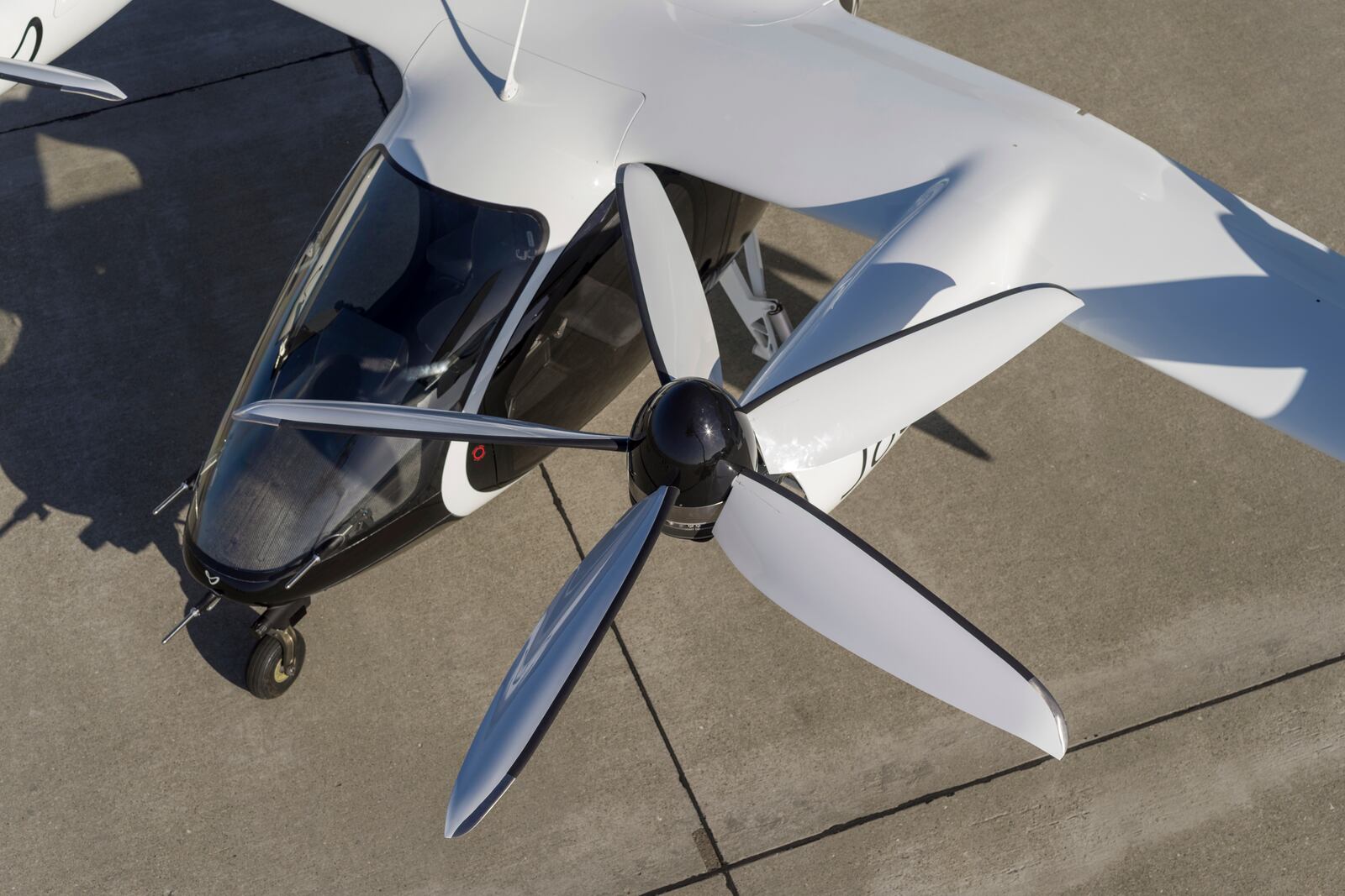 In this 2022 photo provided by Joby Aviation is Joby’s pre-production prototype aircraft at the company’s flight test facility in Marina, Calif. The same Ohio river valley where the Wright brothers pioneered human flight will soon manufacture cutting-edge electric vertical takeoff and landing aircraft. An agreement announced Monday, Sept. 18, 2023, between the state and Joby Aviation Inc. will bring air taxi production to a 140-acre site at Dayton International Airport by 2025. (Eric Adams/Joby Aviation via AP)