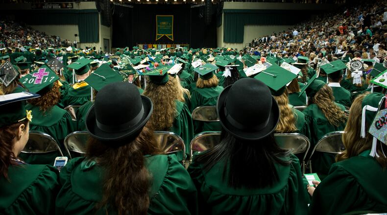 Wright State University held its graduation ceremony on Saturday.