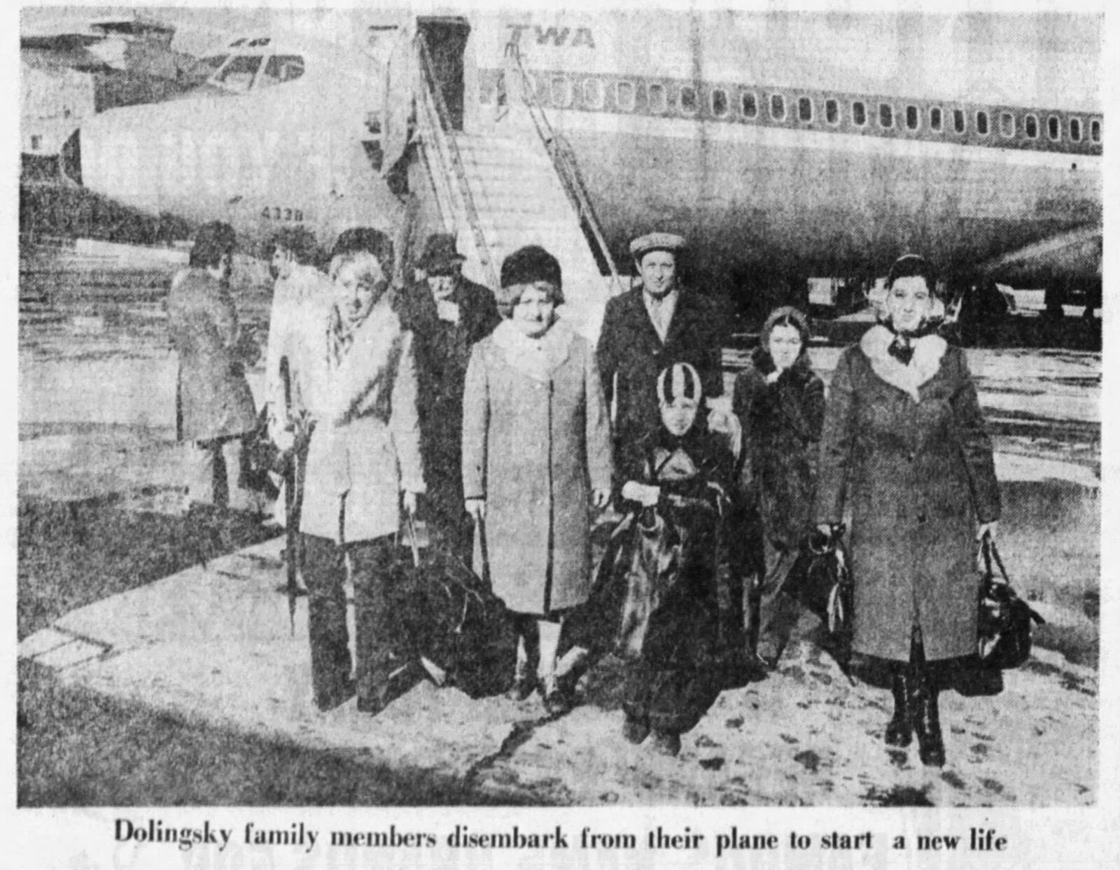 Tears clouded Moisey Dolingsky’s eyes as he stepped from an airplane with his family at Cox Municipal Airport in 1976 to begin life in America. DAYTON DAILY NEWS ARCHIVES