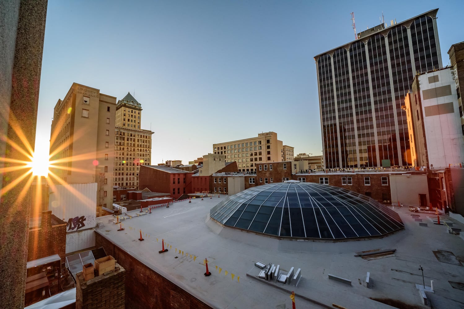 PHOTOS: Dayton Arcade helicopter delivery
