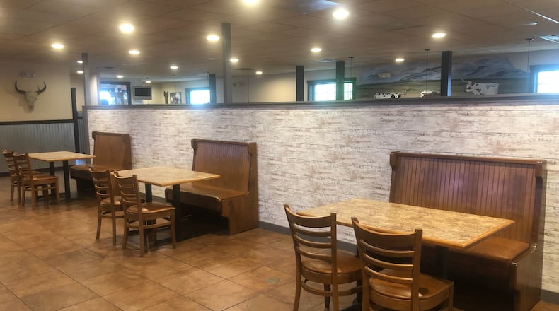 HIckory River Smokehouse, a barbecue restaurant in Tipp City, has already made changes in its dining room to accommodate social distancing as it gears up to reopen on May 21.