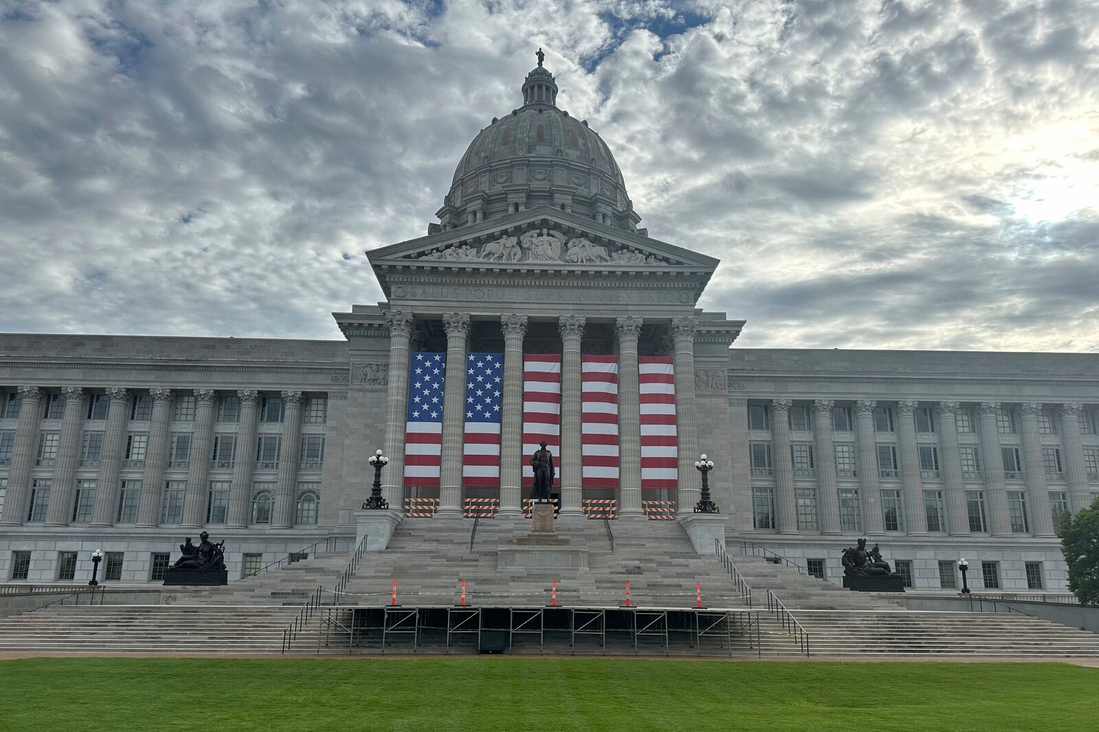 The Missouri Capitol is shown on July 1, 2024, in Jefferson City, Missouri. (AP Photo/David A. Lieb)