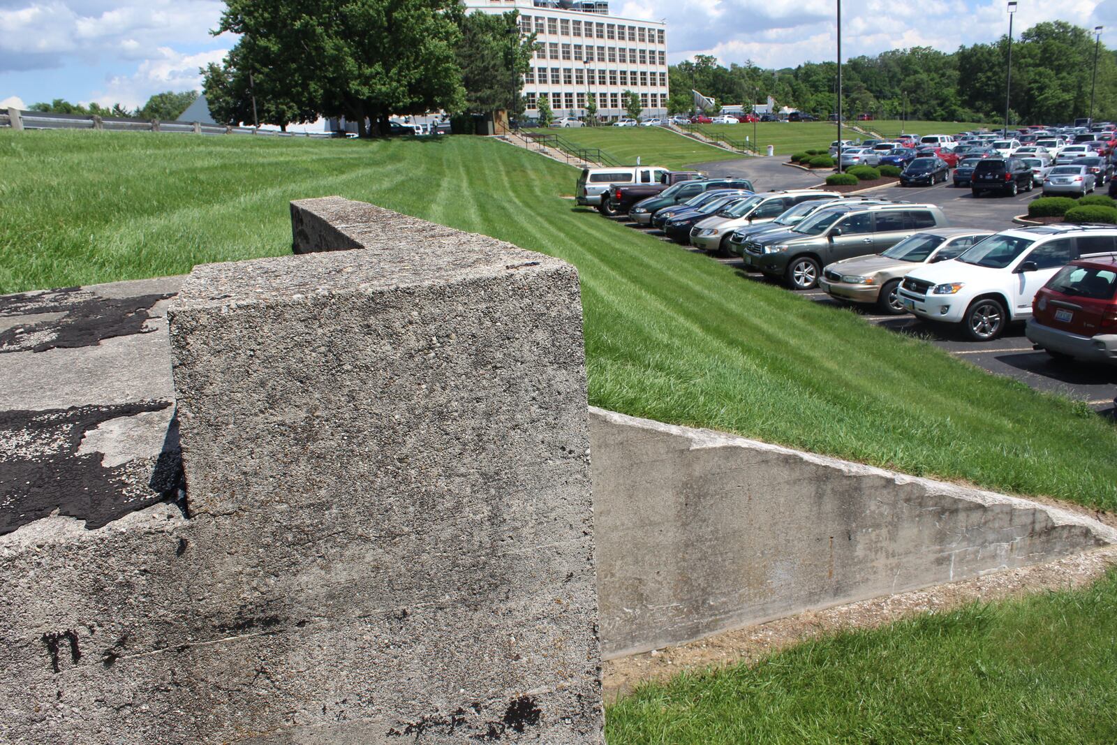 The last remaining part of NCR's tunnel system is in parking lot between The Cox Media Center and Marriott at the University of Dayton.