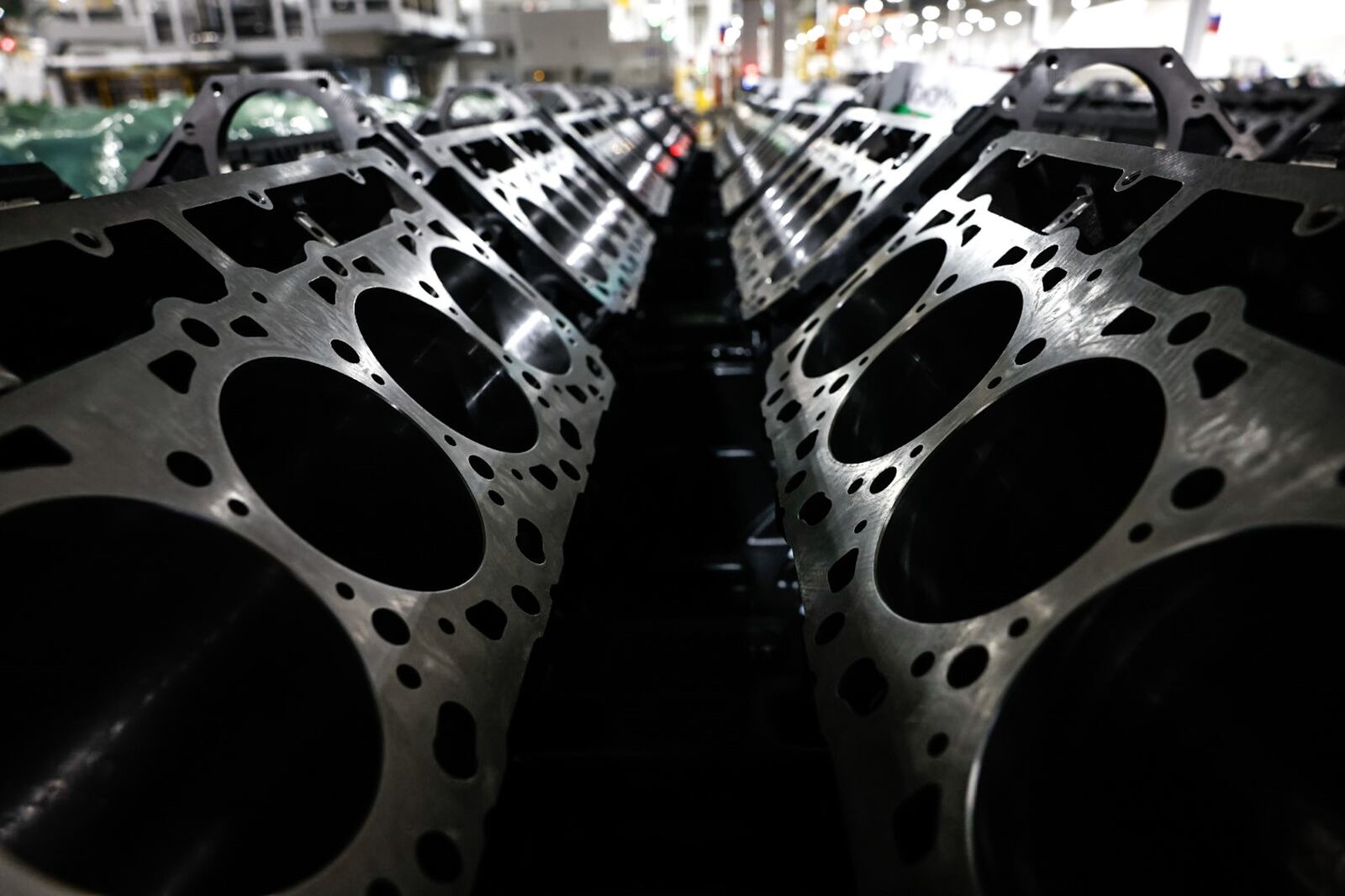 The General Motors plant in Brookville produces Duramax diesel engines. GM plans to invest $920 million in the Brookville plant, quadrupling its size. JIM NOELKER/STAFF