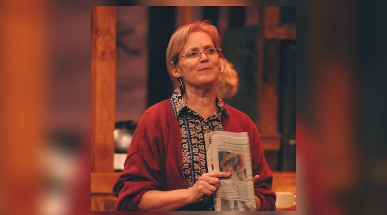 Kay Bosse, a member of the Dayton Theatre Hall of Fame, was a resident artist of the Human Race Theatre Company. She is seen here as Hannah Ferguson in the Human Race Theatre Company's 2003 production of "The Spitfire Grill." PHOTO BY SCOTT J. KIMMINS