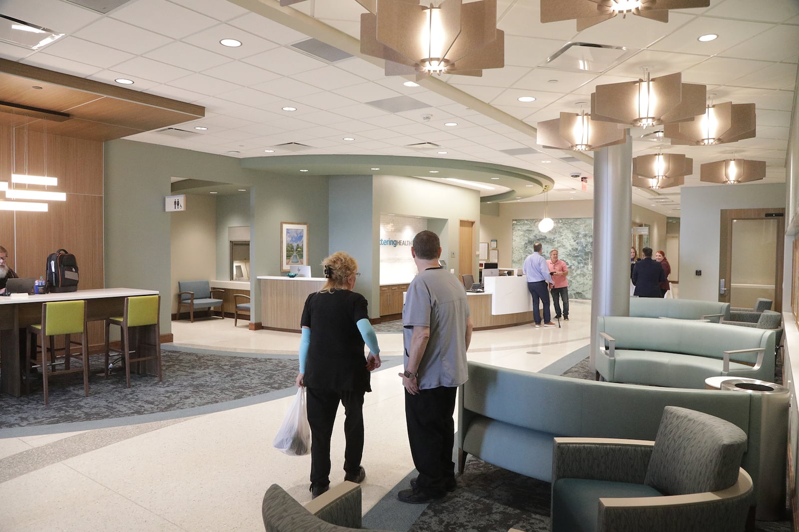 The lobby of the Kettering Health Springfield. BILL LACKEY/STAFF
