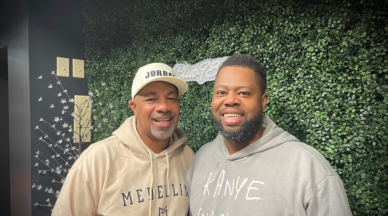 Carl Johnson, the owner of Members Only 937, is opening a steak house in the former location of 1Eleven Flavor House with his nephew, Celebrity Platinum Chef Jay Jones (left to right). NATALIE JONES/STAFF