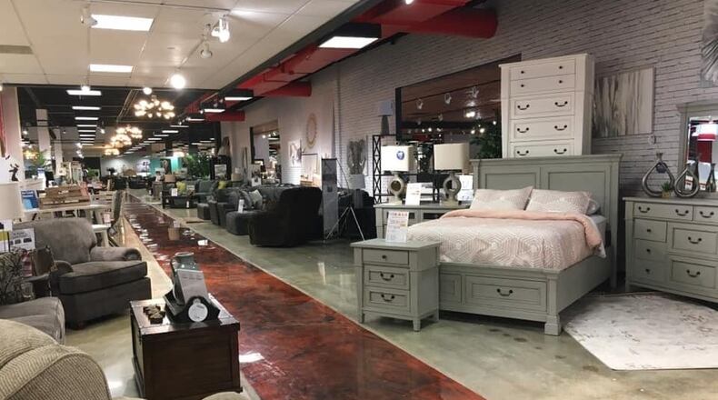 The Big Sandy Superstore celebrated the opening of its store in the Miami Crossing District at 2400 Miamisburg-Centerville Road in Miami Twp. last fall in space that formerly housed the Elder-Beerman furniture store. Now it is eyeing another location in Huber Heights, property records suggest. Big Sandy offers furniture, appliances, electronics and mattresses, among other items. CONTRIBUTED.